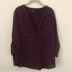 Torrid Harper pullover blouse